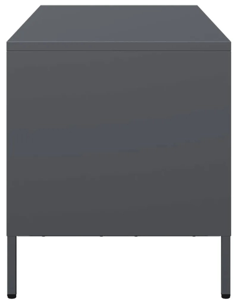 antracit hidegen hengerelt acél TV-szekrény 101,5x39x43,5 cm