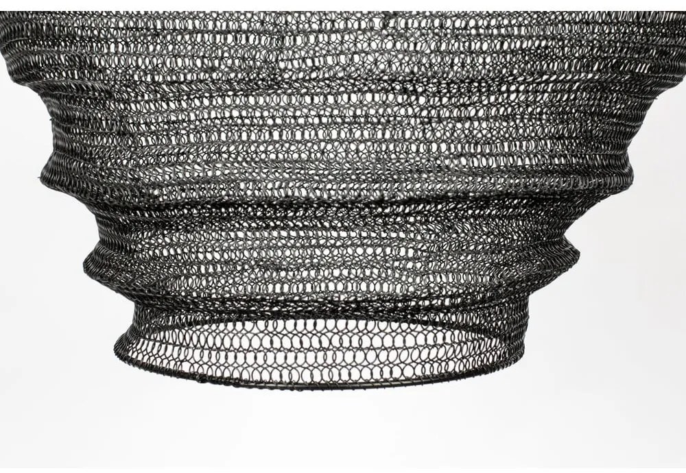 Lena fekete függőlámpa, ø 48 cm - White Label