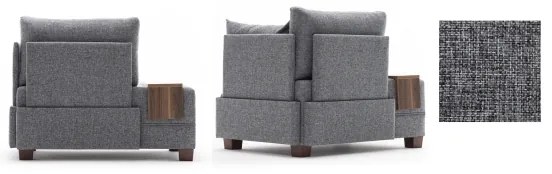 TULA sarokfotel, jobb oldali, szürke