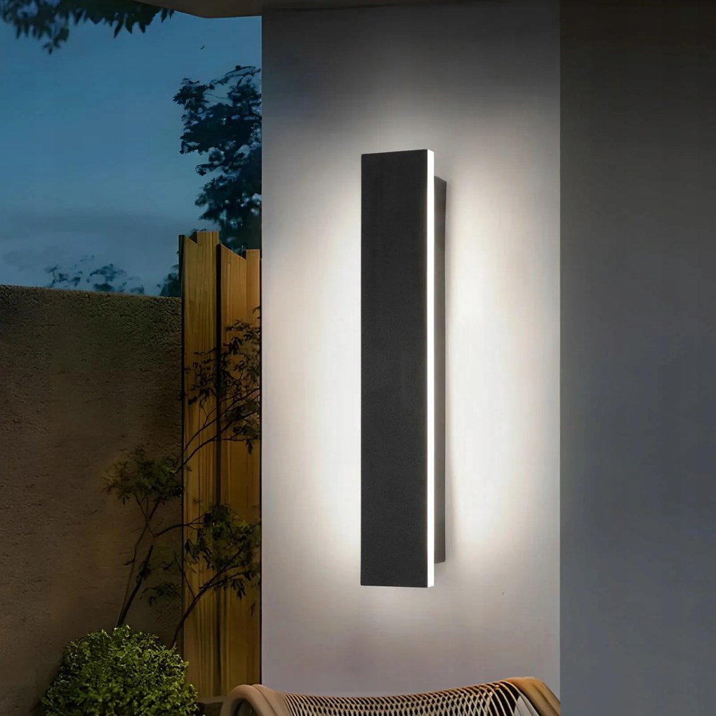 30CM Led Fali Lámpa Homlokzati Kültéri Hosszú 9W hideg fehér