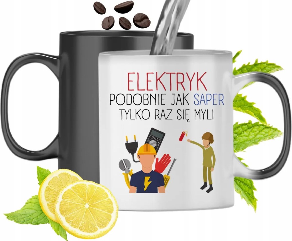 Mágikus Bögre Villanyszerelőknek Színváltós Nyomtatott Fényképpel