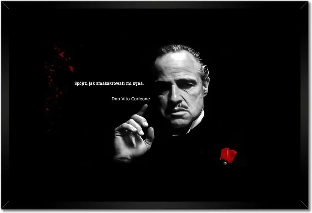 Poszterek keretben 60x40 Godfather Don Idézetek