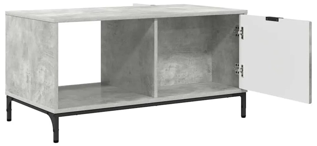 Dohányzóasztal Beton szürke 90 x 49 x 46 cm Faanyag