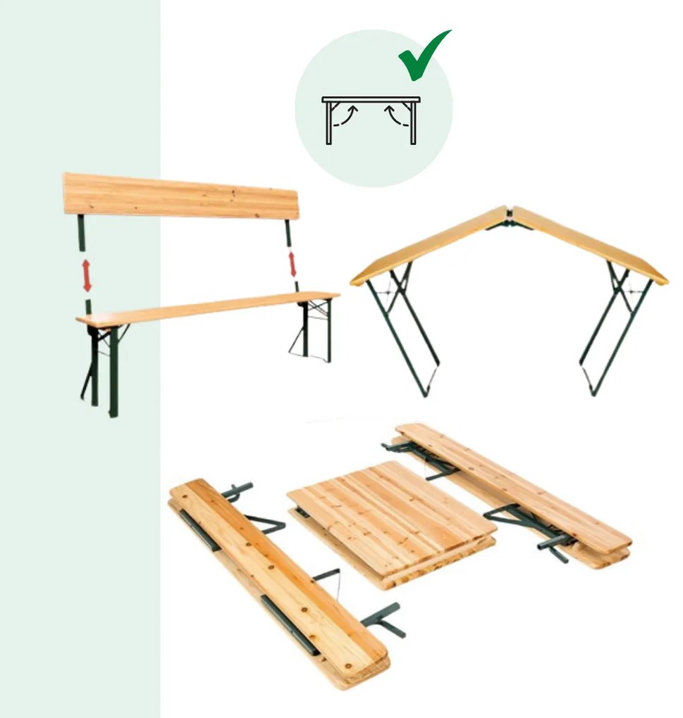 PRAKTIK sörpad készlet háttámlával, 170cm, barna Jurhan