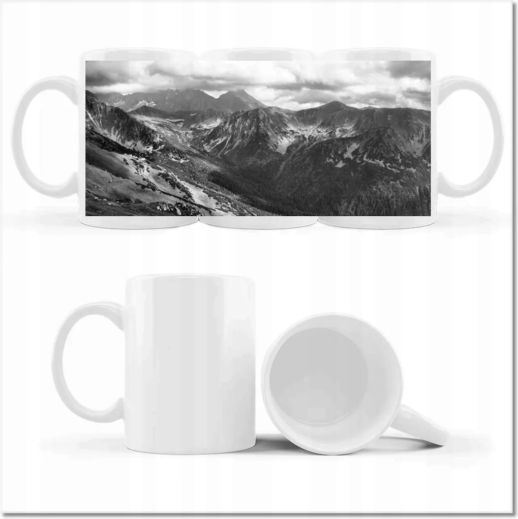 Bögre fényképpel Tátra Lengyel hegyek Kilátás