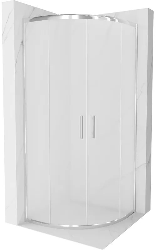 Mexen Rio félköríves zuhanykabin 90 x 90 cm, matt, króm - 863-090-090-01-30