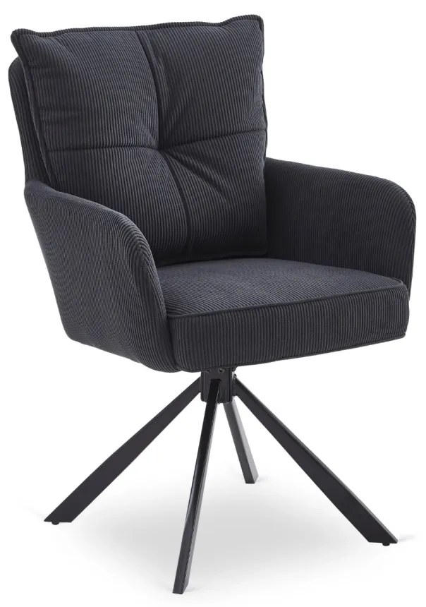 Forgó Étkező/Tárgyaló Fekete Színben. CITY