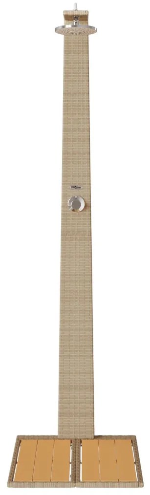 Kerti Zuhanyzó Bézs 60x80x214 cm Poli Rattan