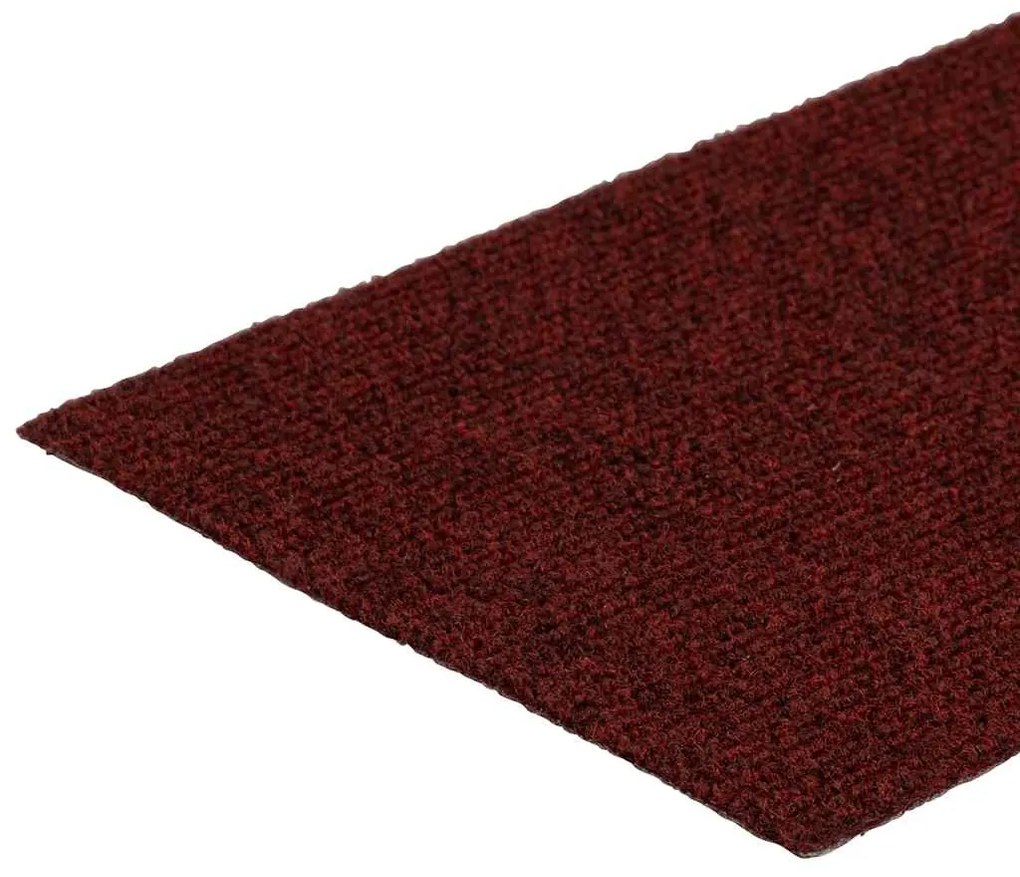 30 db piros lépcsőszőnyeg öntapadós téglalap alakú 60x25 cm