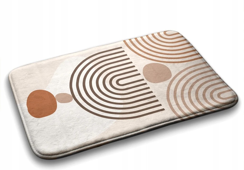 Fürdőszobaszőnyeg Geometrikus mintás 90x60 cm