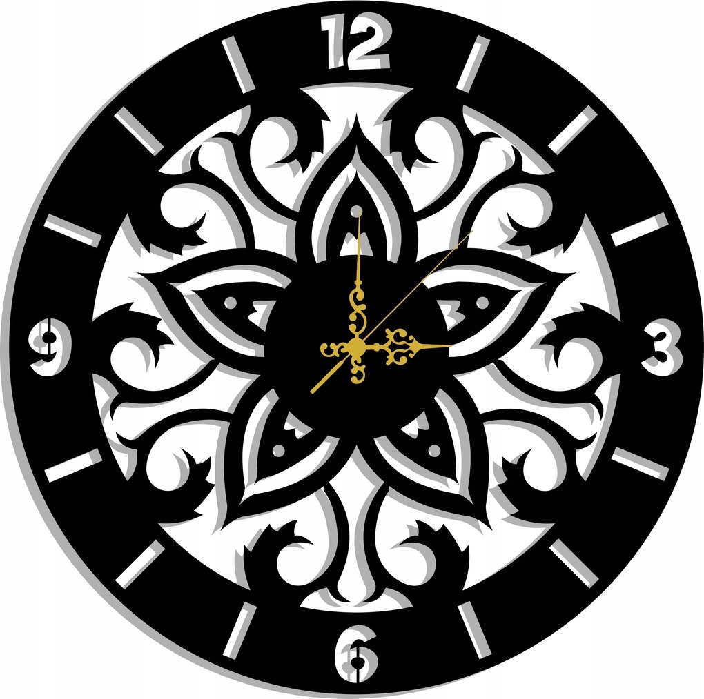 Áttört Virágos Falióra 70CM XXL! 17 Színben!