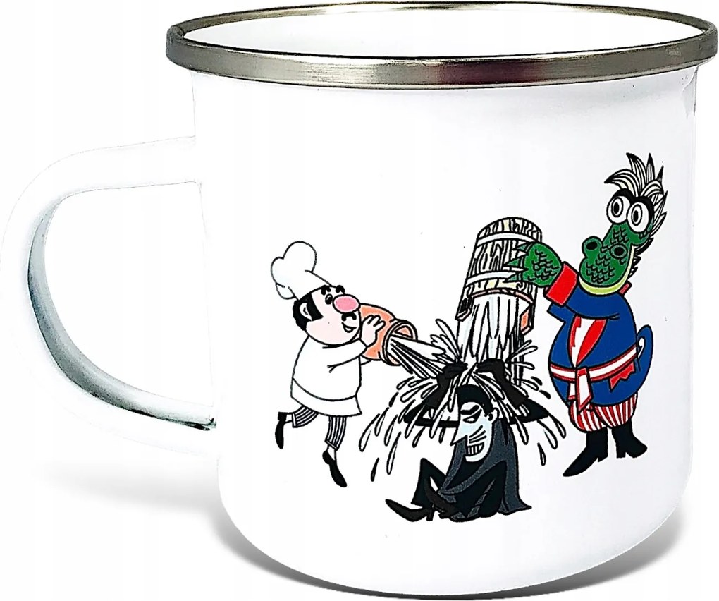 Fém Zománcozott Bögre Retro Prl Baltazár Szivacs Klasszikus Mese 33 ML