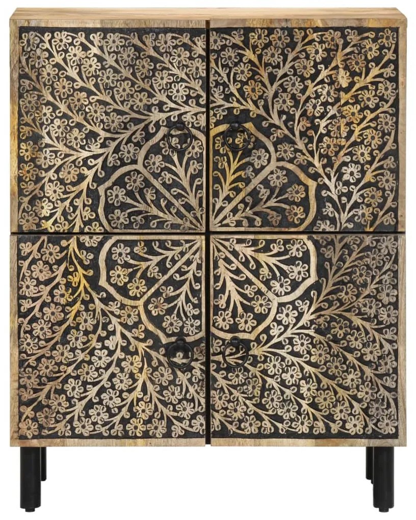 tömör mangófa tálalószekrény 60 x 33 x 75 cm