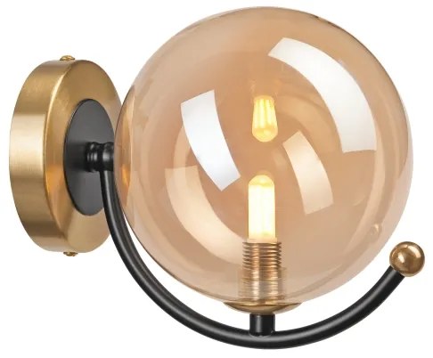 Fali lámpa GEORGIA 1xE14/5W/230V arany/füstös bézs