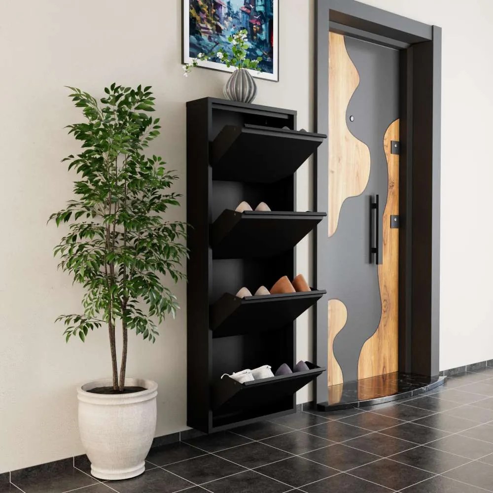 4 Piece Metal - Black