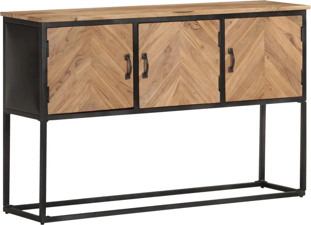 vidaXL tömör akácfa komód 120 x 30 x 75 cm