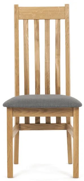 Natúr Tömörfa Étkezőszék, Szürke Üléssel. C-2100 GREY2