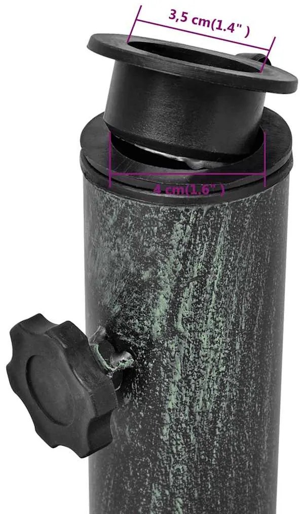 öntött vas napernyő talp 12 kg 48 cm
