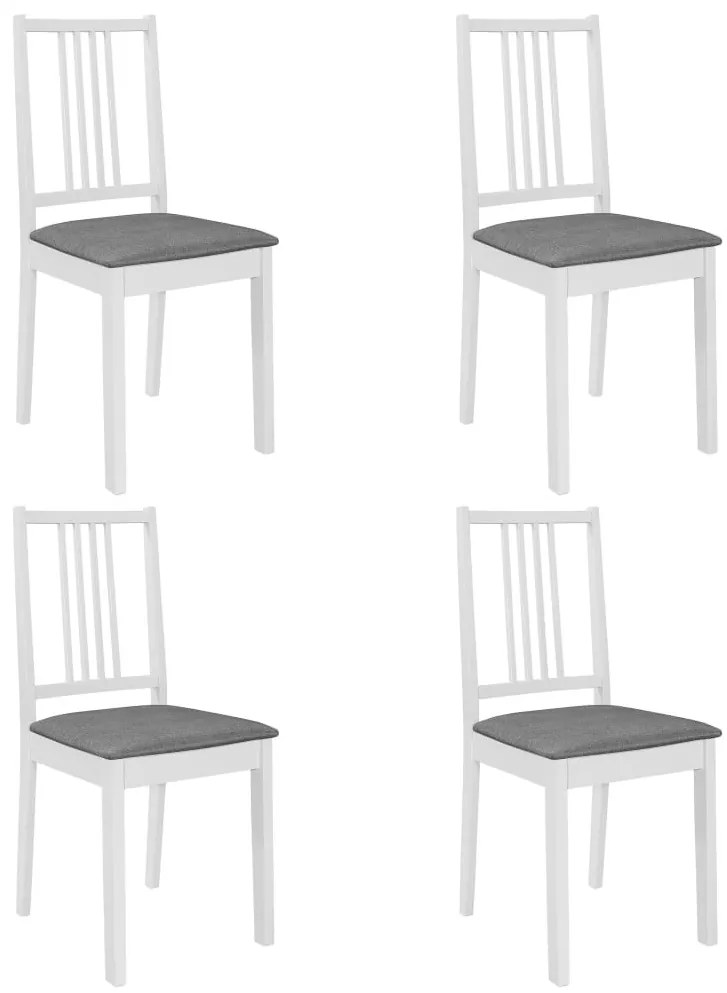 5-részes fehér MDF étkezőgarnitúra