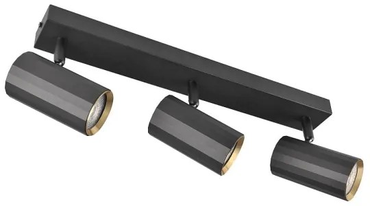 Spotlámpa NICEA 3xGU10/10W/230V fekete