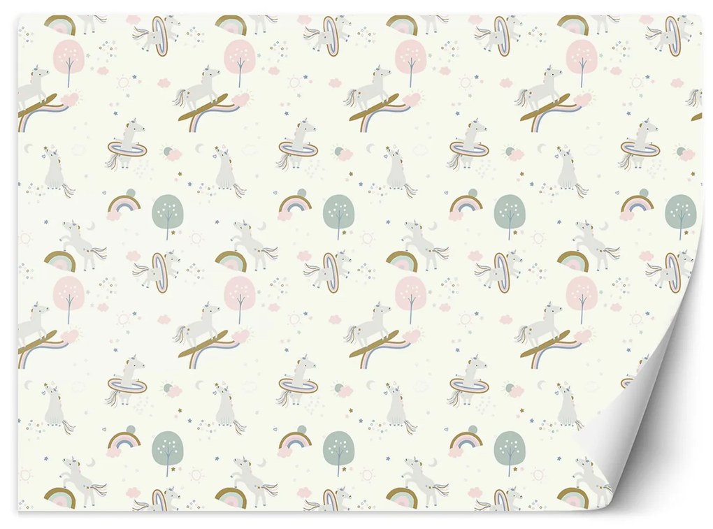 Gario Fotótapéta Unikornis gyerekeknek Anyag: Vlies, Méret: 350 x 245 cm