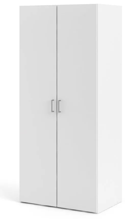 Fehér ruhásszekrény 78x175 cm Space – Tvilum