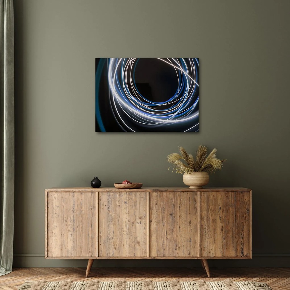 Kék vonalak képe (70x50 cm)