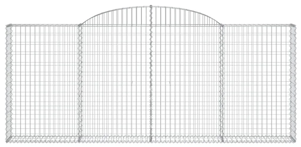 20 db íves horganyzott vas gabion kosár 300x30x120/140 cm