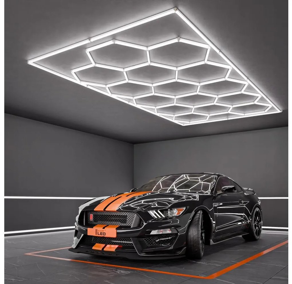 LED mennyezeti lámpatest LED/696W/85-265V 4000K 484x243 cm CRI 90 IP54 fehér