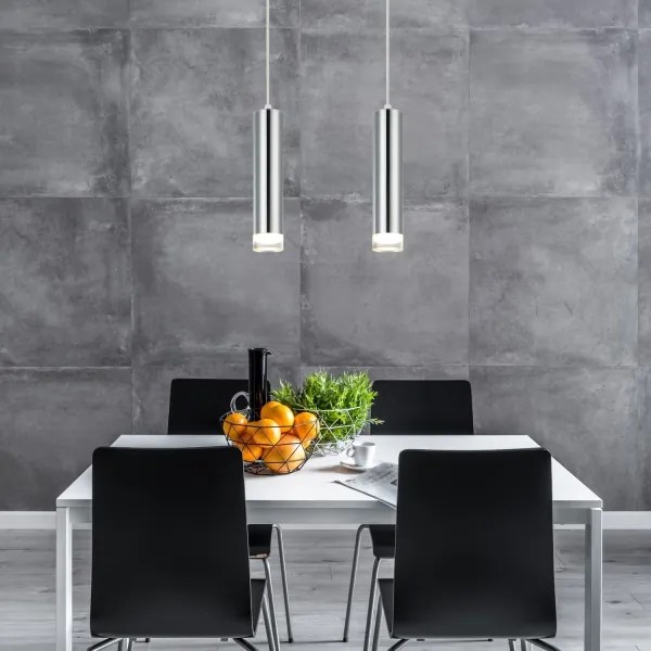 Csillár zsinóron ARMIN 2xGU10/10W/230V fényezett króm