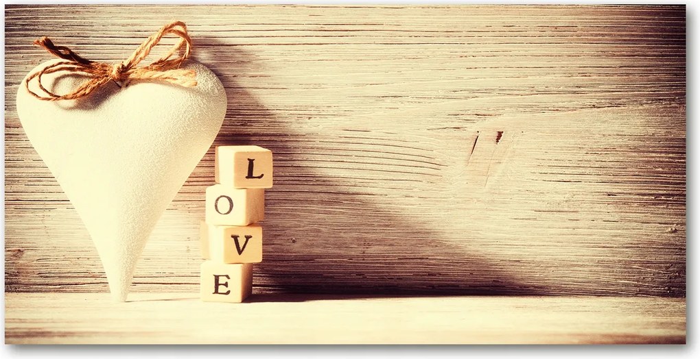 Fotó kép fotó edzett üveg Szerelem 140x70