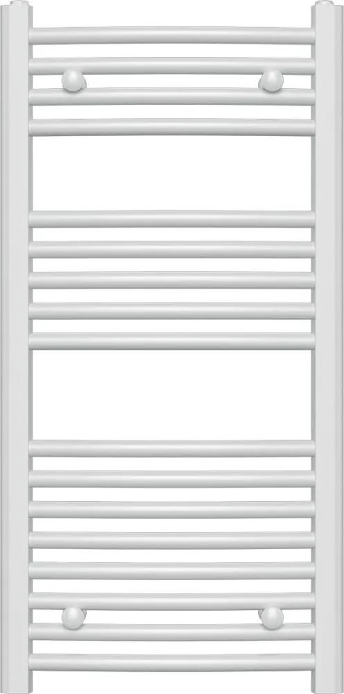 Novaservis - Fürdőszobai létra törölközőszárító radiátor 365W/230V 90x45 cm fehér lekerekített