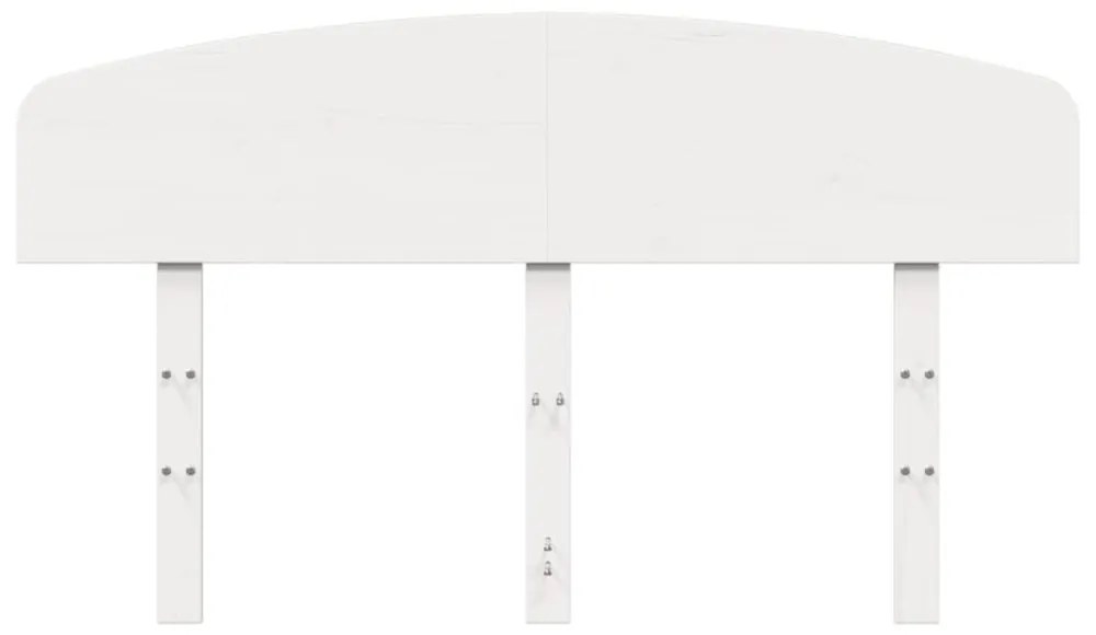 fehér tömör fenyőfa fejtámla 120 cm