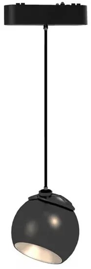 MasterLED LUXO Mars 10-W-os fekete függő mágneses sínes lámpa 4000K 48V