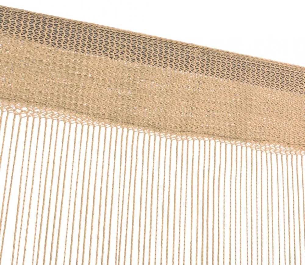 2 db bézs zsinórfüggöny 140 x 250 cm