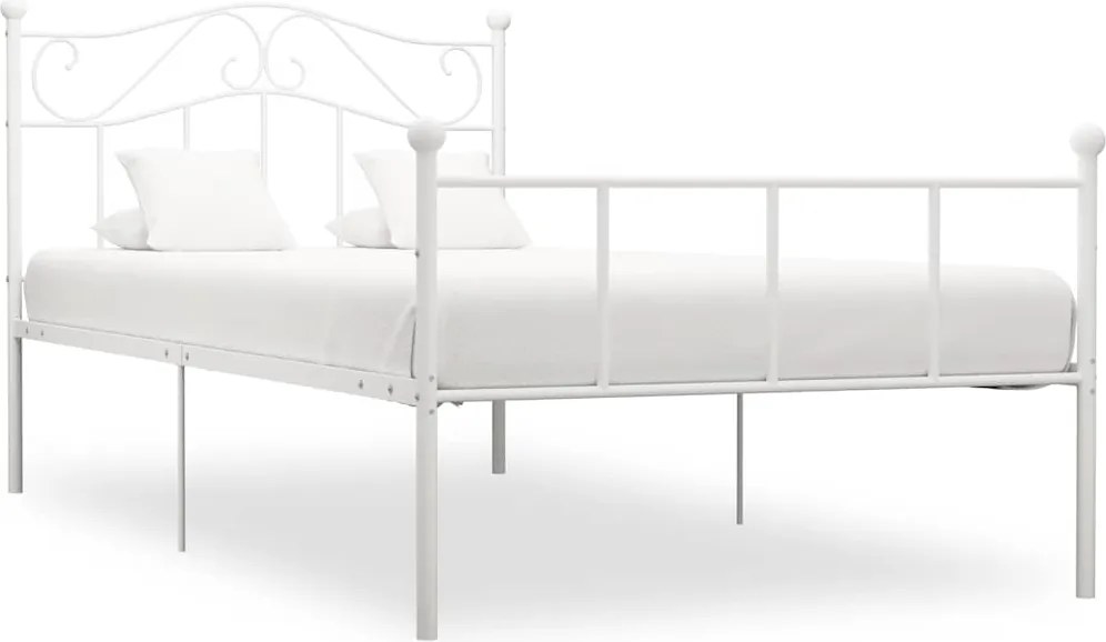 vidaXL fehér fém ágykeret 100 x 200 cm
