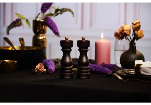 Cole&amp;Mason - Só- és borsdaráló készlet LONDON 2 db 22 cm bükkfa/barna