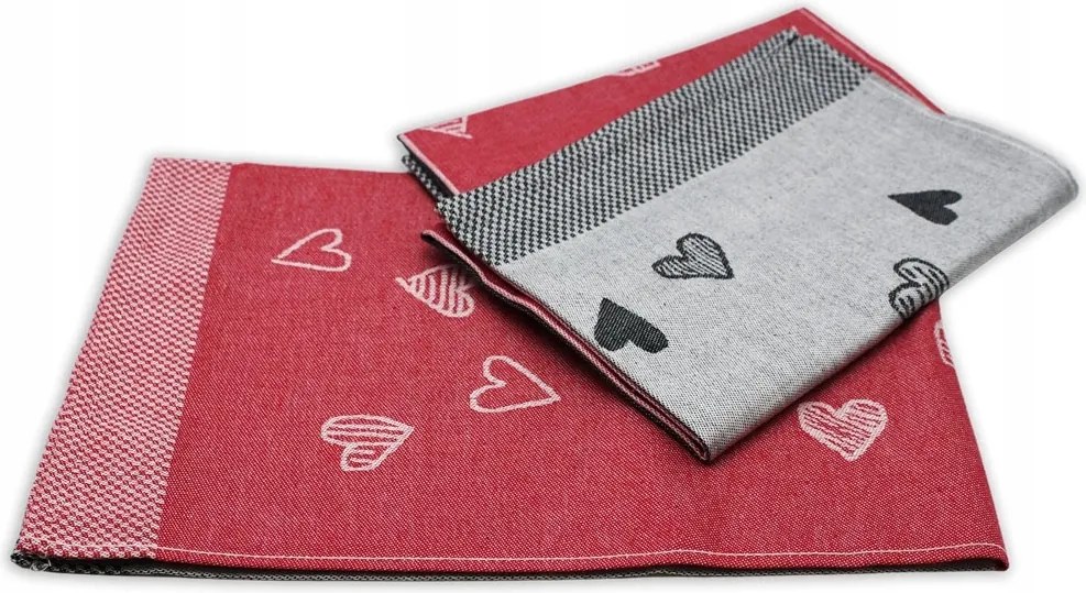 Alkalmazási Elemek 3 db egyiptomi pamut törölköző készlet 50*70 cm, Szív