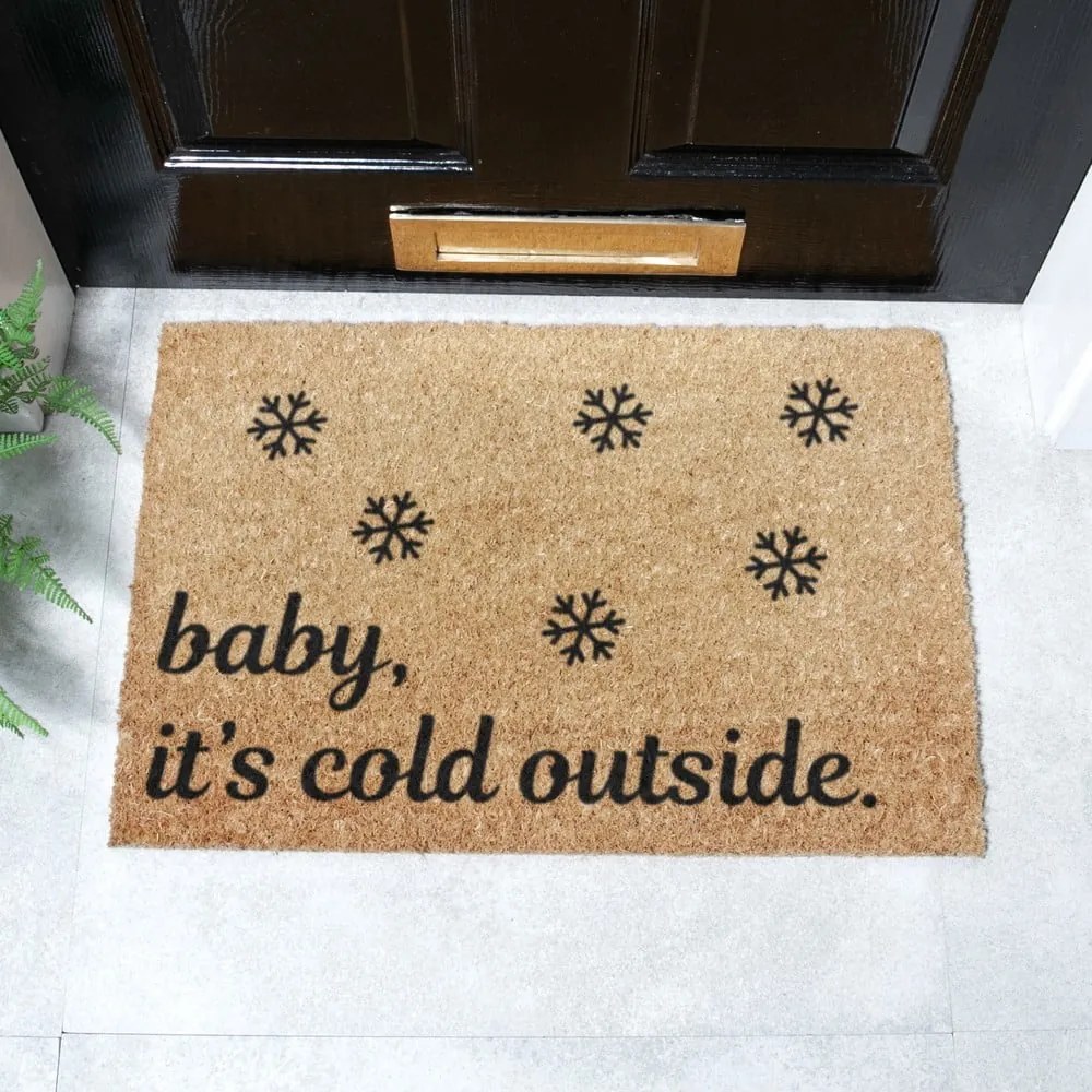 Kókuszrost lábtörlő karácsonyi mintával 40x60 cm Baby It's Cold Outside – Artsy Doormats