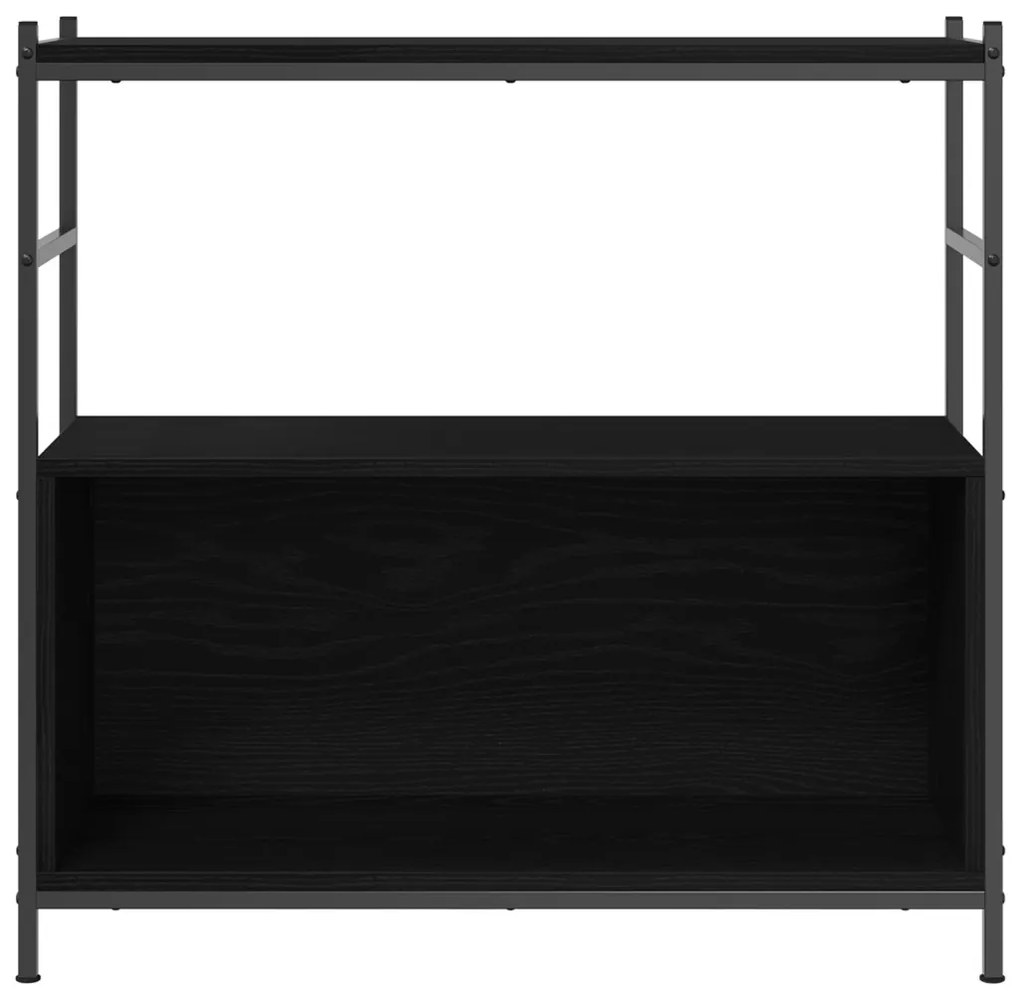 Könyvespolc Fekete Tölgy 80x30x78,5 cm Mérnöki Fa