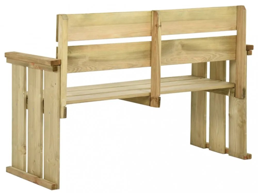 impregnált fenyőfa kerti pad 121 cm