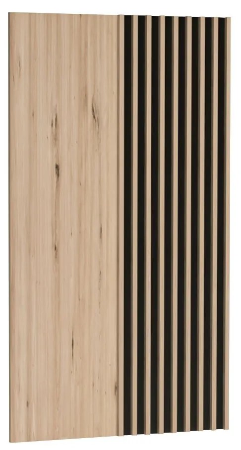 Fali panel Matilda SG10+11 (artisan tölgy + artisan tölgy + fekete). 1059977