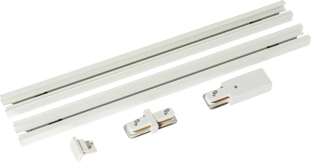 Modern 1 fázisú sínrendszer fehér 50cm 2 db-os szett - Iconic