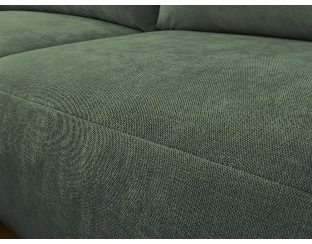 Sötétzöld sarokkanapé Aden – Bobochic Paris