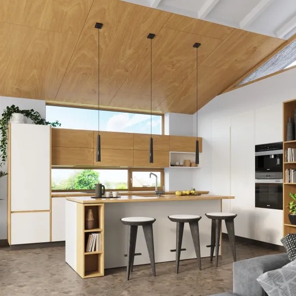 Sollux SL.1400 - Csillár zsinóron PRYSM 1xG9/8W/230V fekete