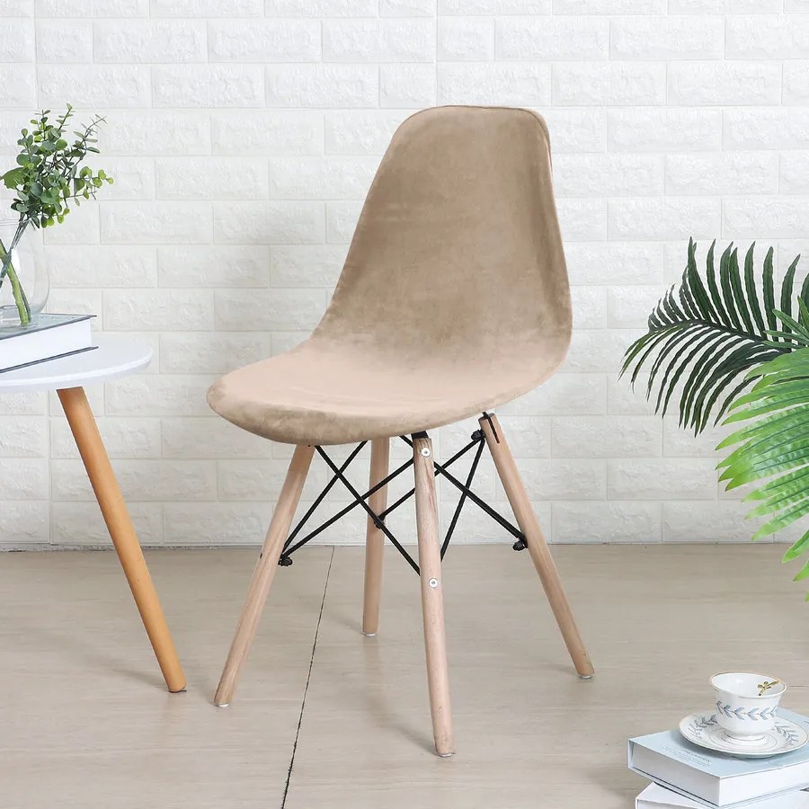 Kis KagylószékHuzat (bársonyos, kapucsínó)