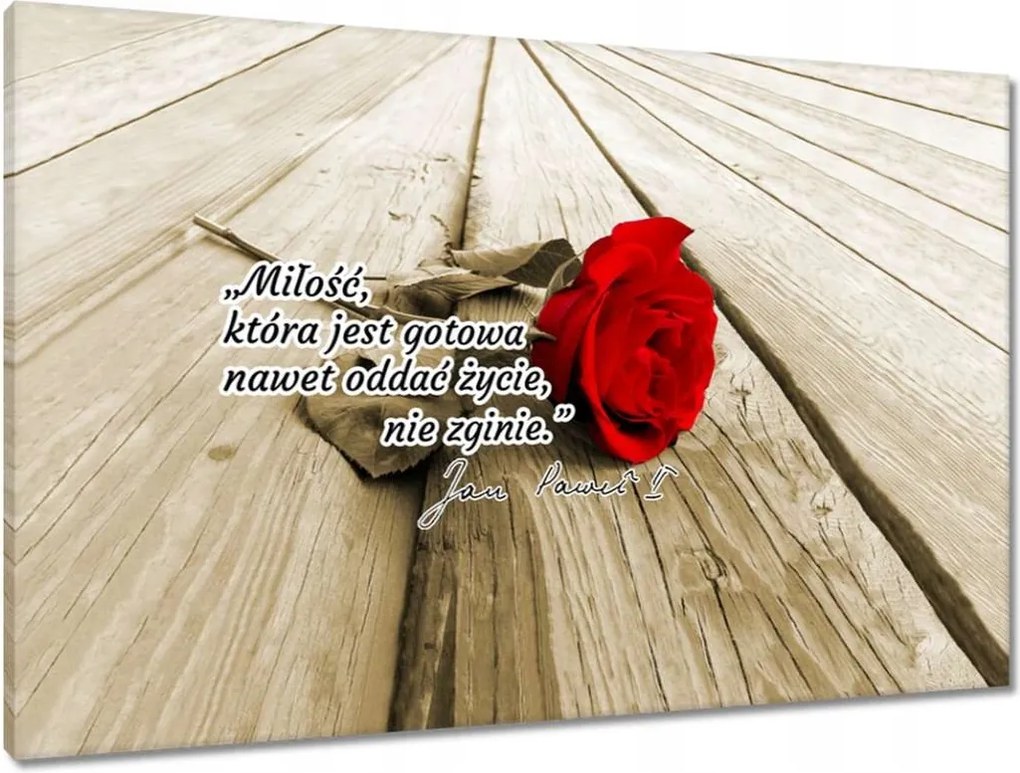 Vászonkép 90x60 II. János Pál pápa idézetek