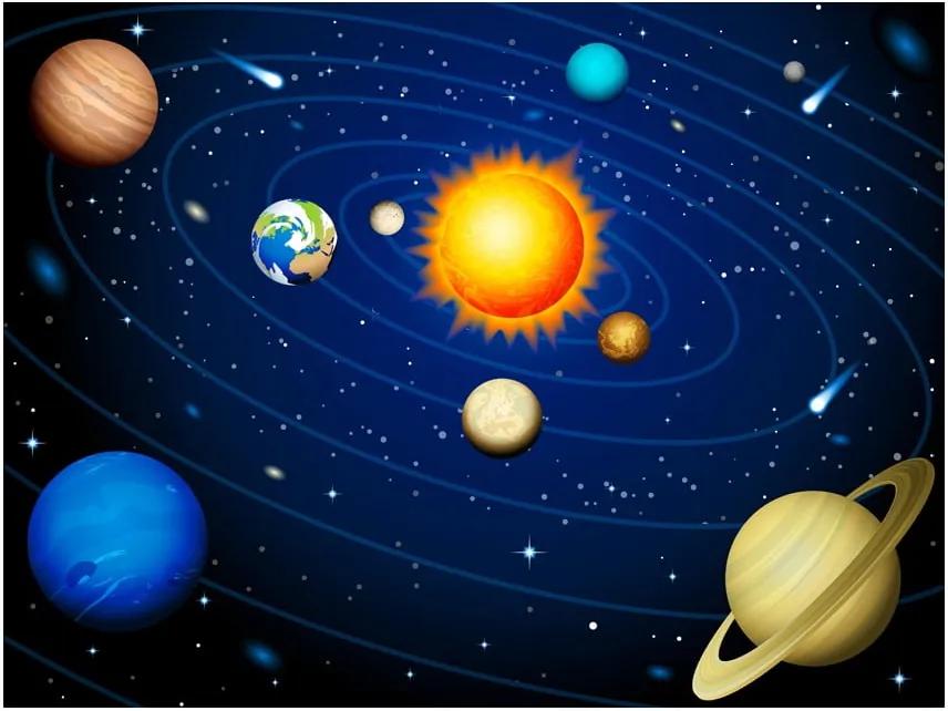 Solar System nagyméretű tapéta, 200 x 154 cm - Artgeist