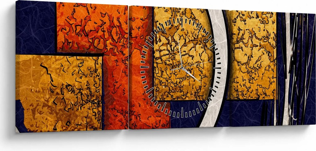 Az absztrakció képe (órával) (90x30 cm)