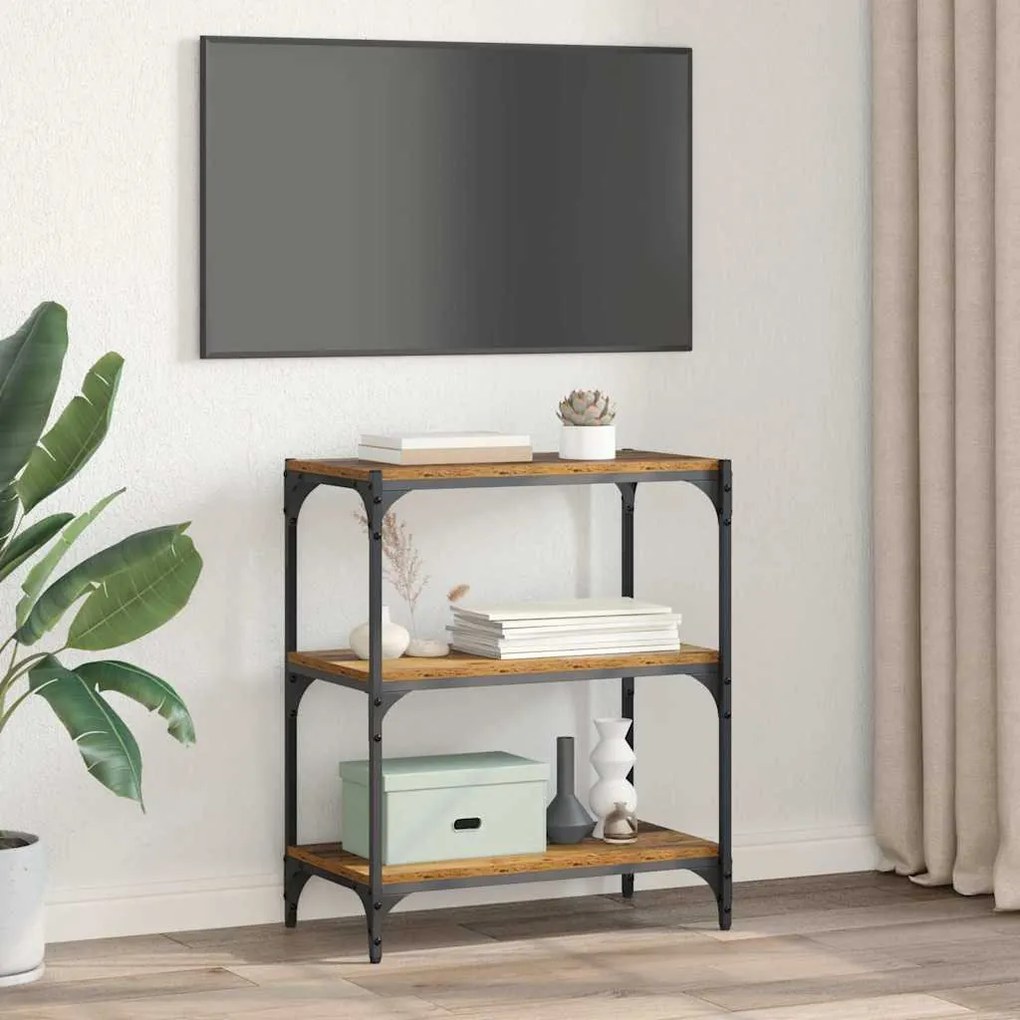 Könyvespolc Régi fa 60 x 33 x 71 cm Faanyag